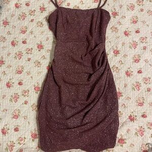Windsor Burgundy Glitter Dress